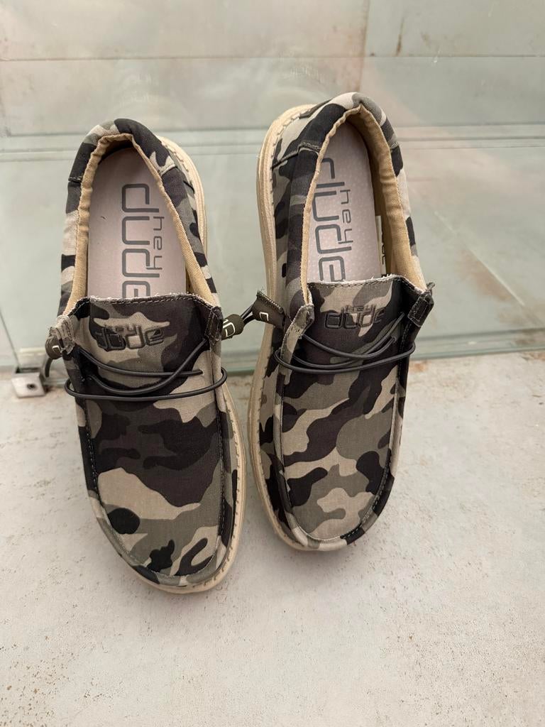Hey Dude Wally Camo schoenen maat 44, Overige kleuren, Nieuw, Ophalen of Verzenden, Sneakers of Gympen