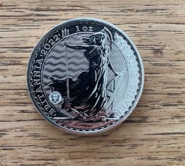 ** 1 troy ounce zilveren Britannia munt **, Ophalen of Verzenden, Koningin Beatrix, Overige waardes, Losse munt