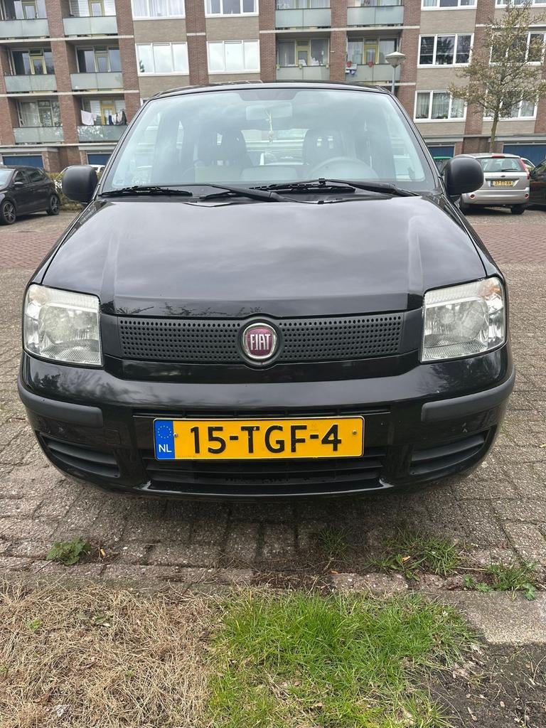 Fiat Panda 1.2 2012 Zwart, Stof, 400 kg, Zwart, Origineel Nederlands
