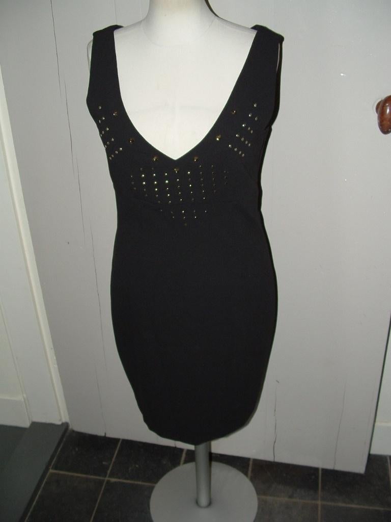 Rinascimento cocktail jurk, little black dress maat S studs, Kleding | Dames, Zwart, Rinascimento, Ophalen of Verzenden, Zo goed als nieuw