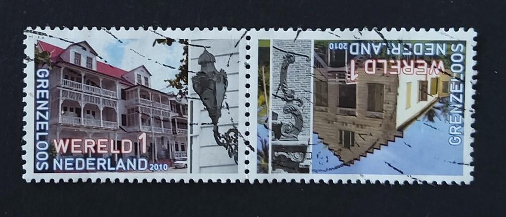 Grenzeloos  Nederland--Suriname  2010, Postzegels en Munten, Postzegels | Nederland, Ophalen of Verzenden, Na 1940, Gestempeld