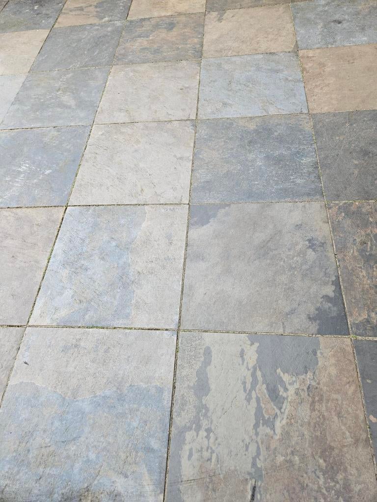 +- 35m2 aan sierbestrating/tegels 60x60x1, Ophalen, Gebruikt, Beton, Terrastegels