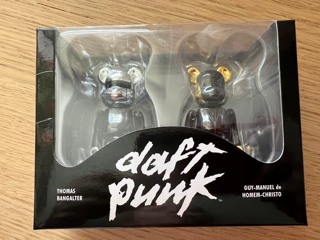 Daft Punk Bearbrick RAM Medicom Official Merch, Ophalen of Verzenden, Nieuw, Pop, Beeldje of Miniatuur