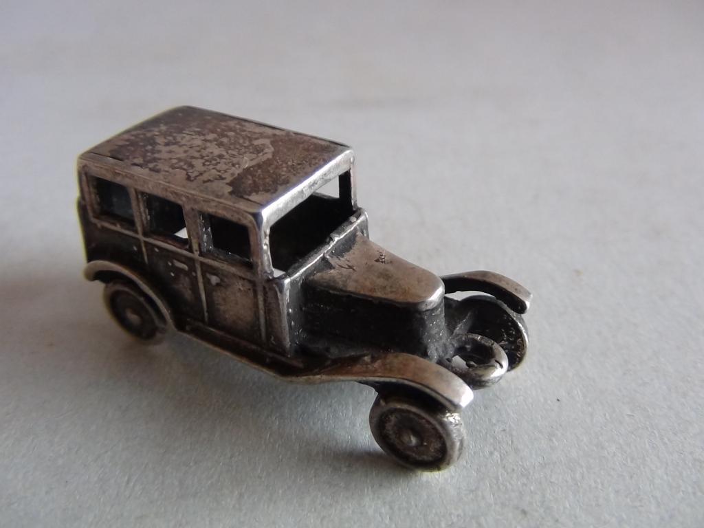 Miniatuur zilver FE10 autootje zilveren miniaturen, Verzenden, Zilver