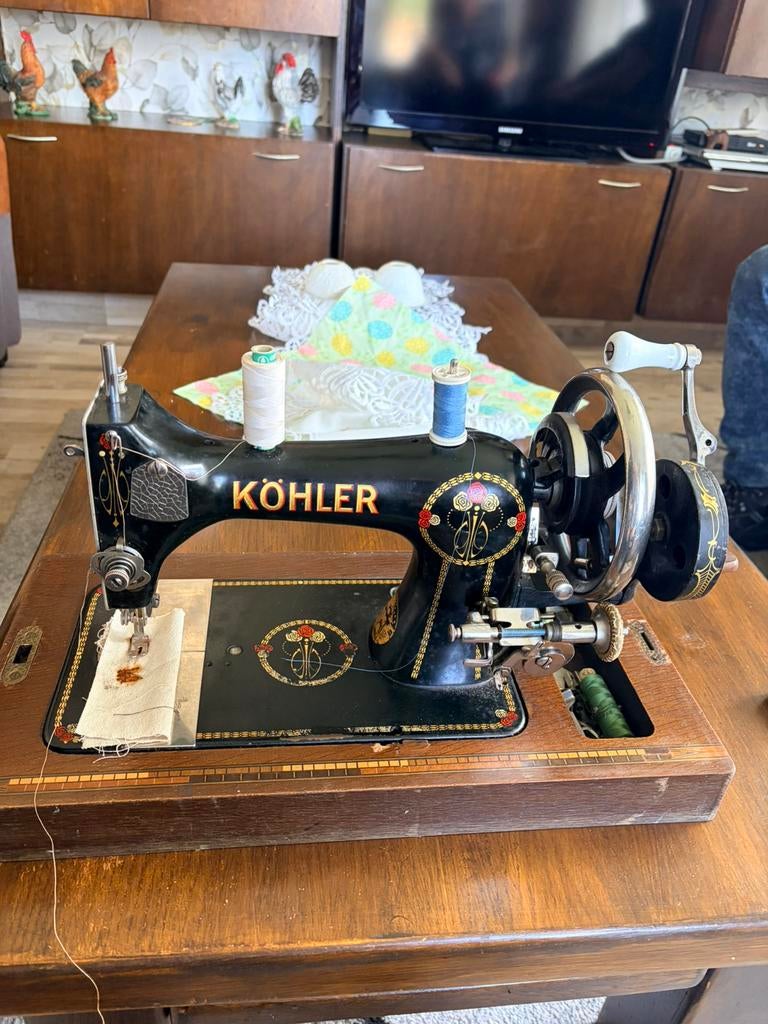 Kohler hand naaimachine, Antiek en Kunst, Ophalen