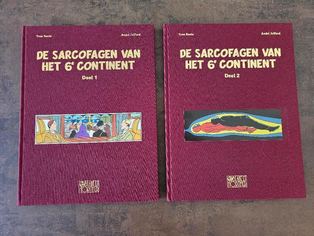 Blake & Mortimer-  De Sarcofagen van het 6e continent 1+2 HC, Boeken, Meerdere stripboeken, Ophalen of Verzenden, Zo goed als nieuw
