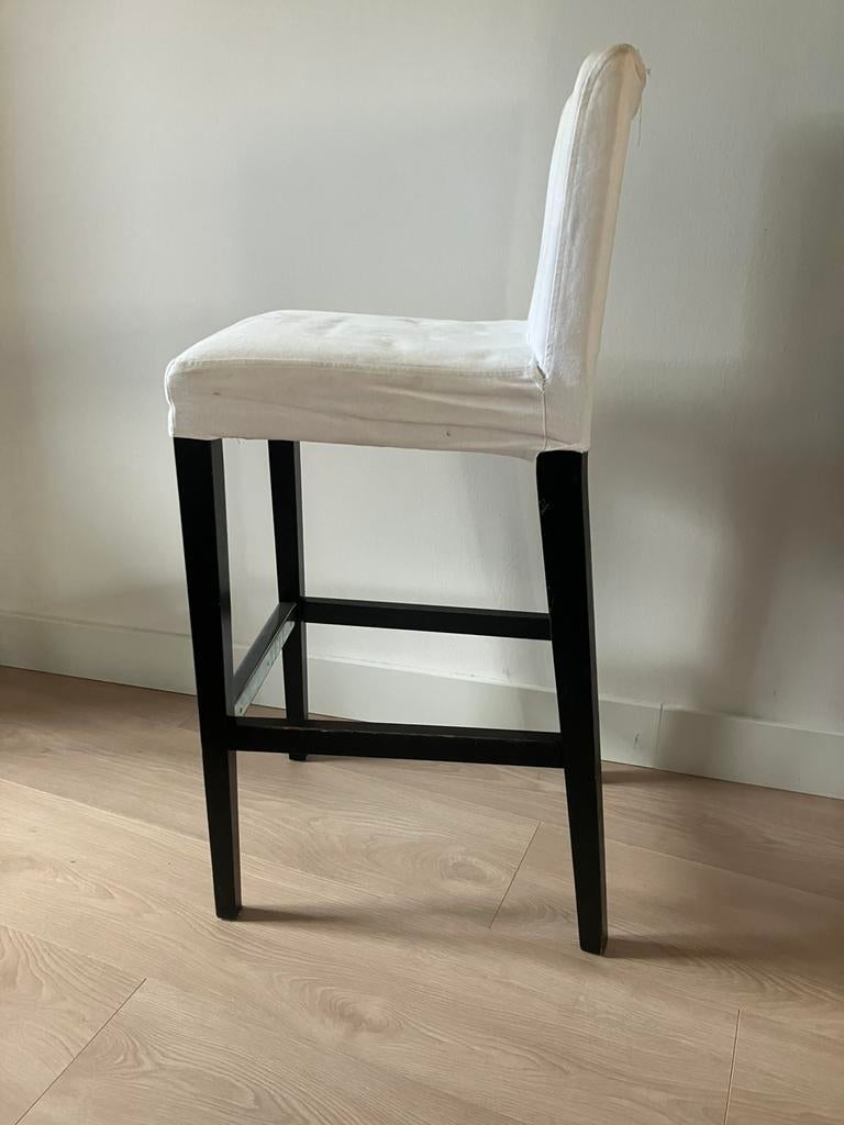 2 x Ikea Hendriksdal barkruk, Ophalen, Gebruikt, Met voetsteun, 90 cm of meer