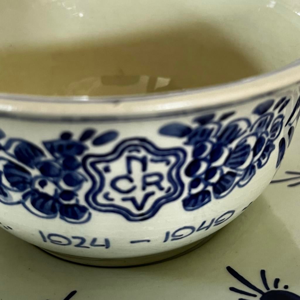 Kop en schotel NCRV delfts blauw 1924-1949, Ophalen of Verzenden