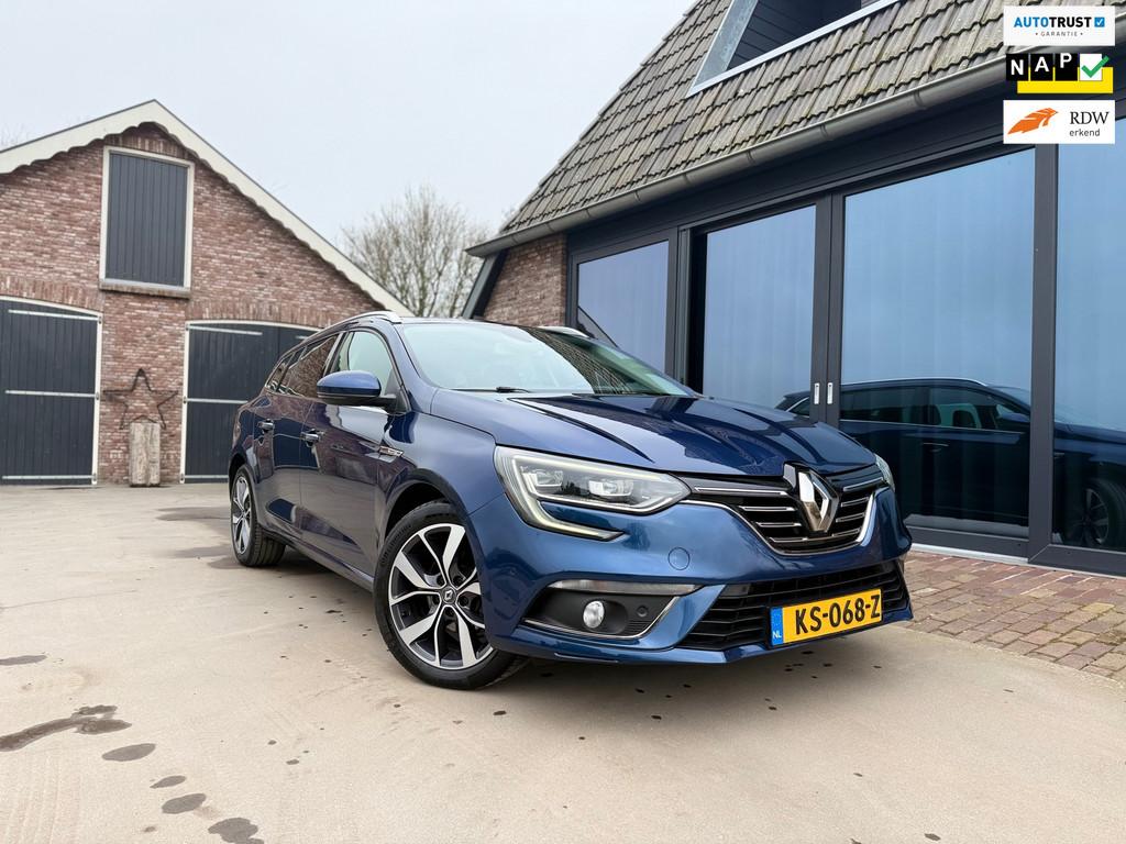 Renault Mégane Estate 1.2 TCe Bose Automaat, Auto's, Gebruikt, 4 cilinders, Blauw, 19 km/l