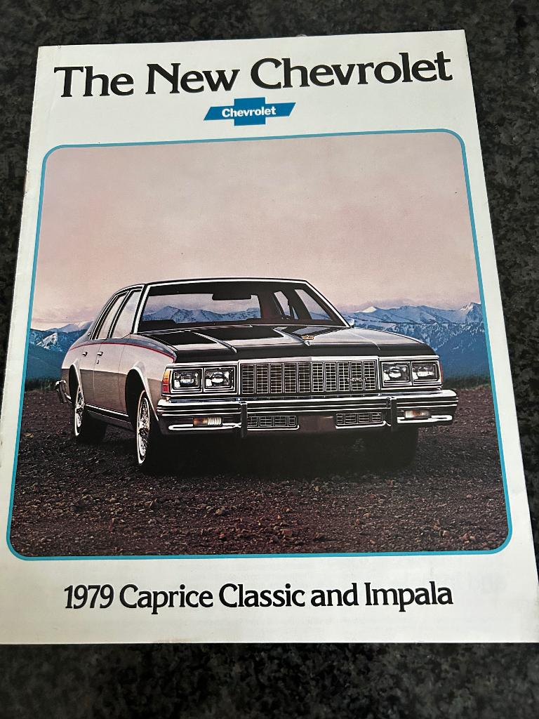 Folder chevrolet Caprice classic en impala 1979, Chevrolet, Ophalen of Verzenden, Onbekend, Gelezen