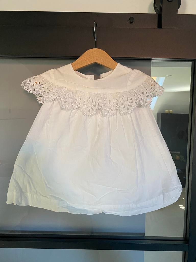 Prachtige witte jurk Tartine et Chocolat - Maat 1A, Ophalen of Verzenden, Gebruikt, Meisje