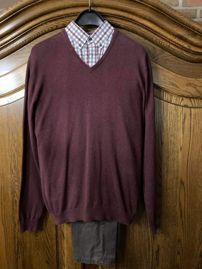 Mooi set: Pantalon, Overhemd en Trui, Kleding | Heren, Truien en Vesten, Zo goed als nieuw, Overige maten, Overige kleuren, Ophalen of Verzenden