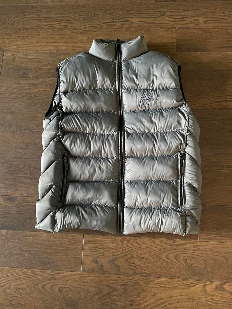 Stijlvolle grijze gewatteerde bodywarmer MALELIONS, Ophalen of Verzenden, Zo goed als nieuw, Maat 52/54 (L), Grijs