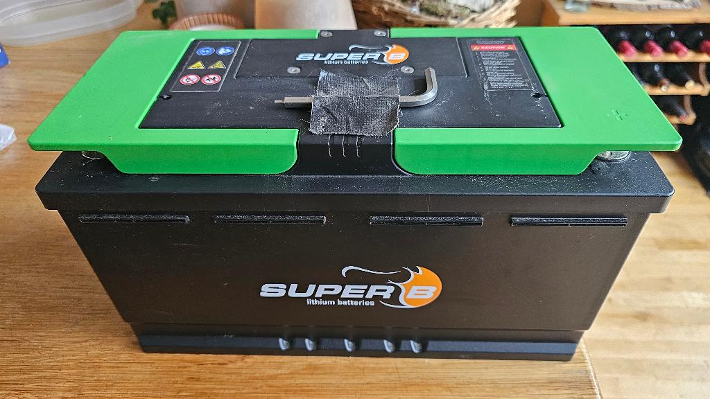 Super B  accu 90 AH, Caravans en Kamperen, Ophalen, Zo goed als nieuw