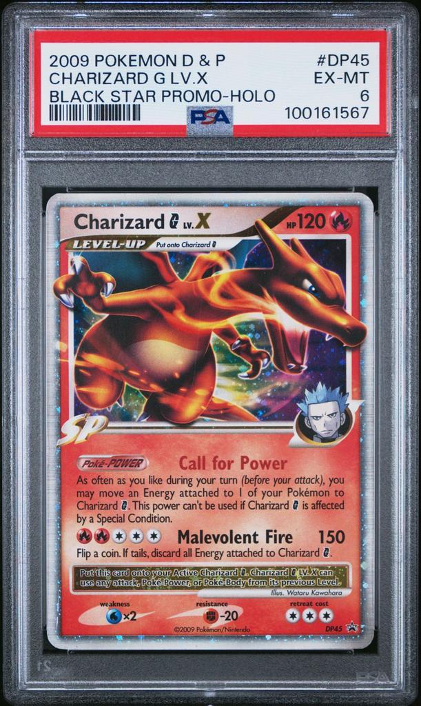 Charizard DP45 PSA 6 - Black Star Promo Holo Pokémon Kaart, Hobby en Vrije tijd, Verzamelkaartspellen | Pokémon, Ophalen of Verzenden
