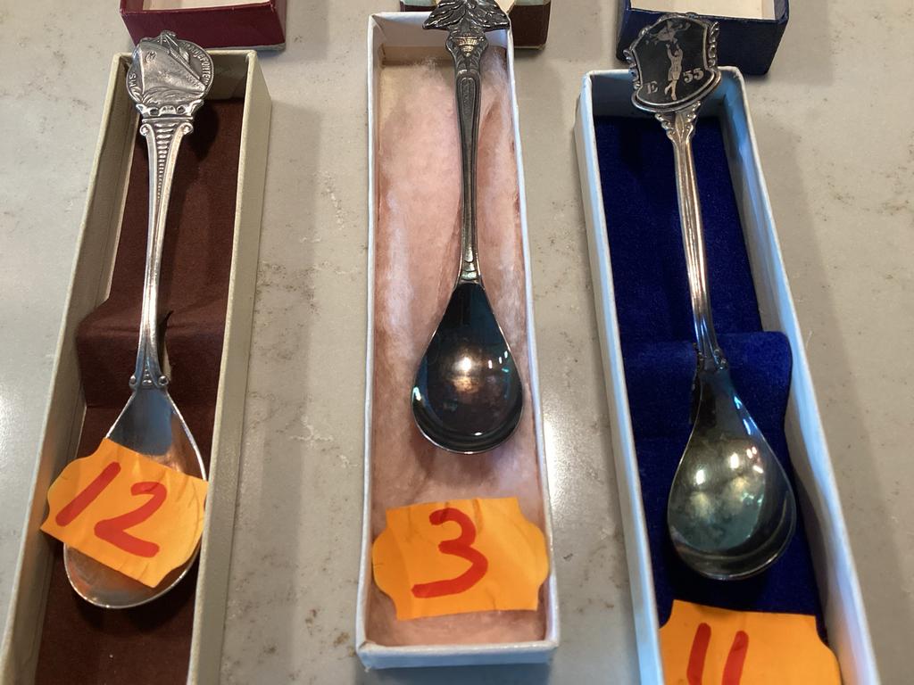 Verzilverde theelepel MS Oranjefontein, gemerkt 90, Ophalen of Verzenden