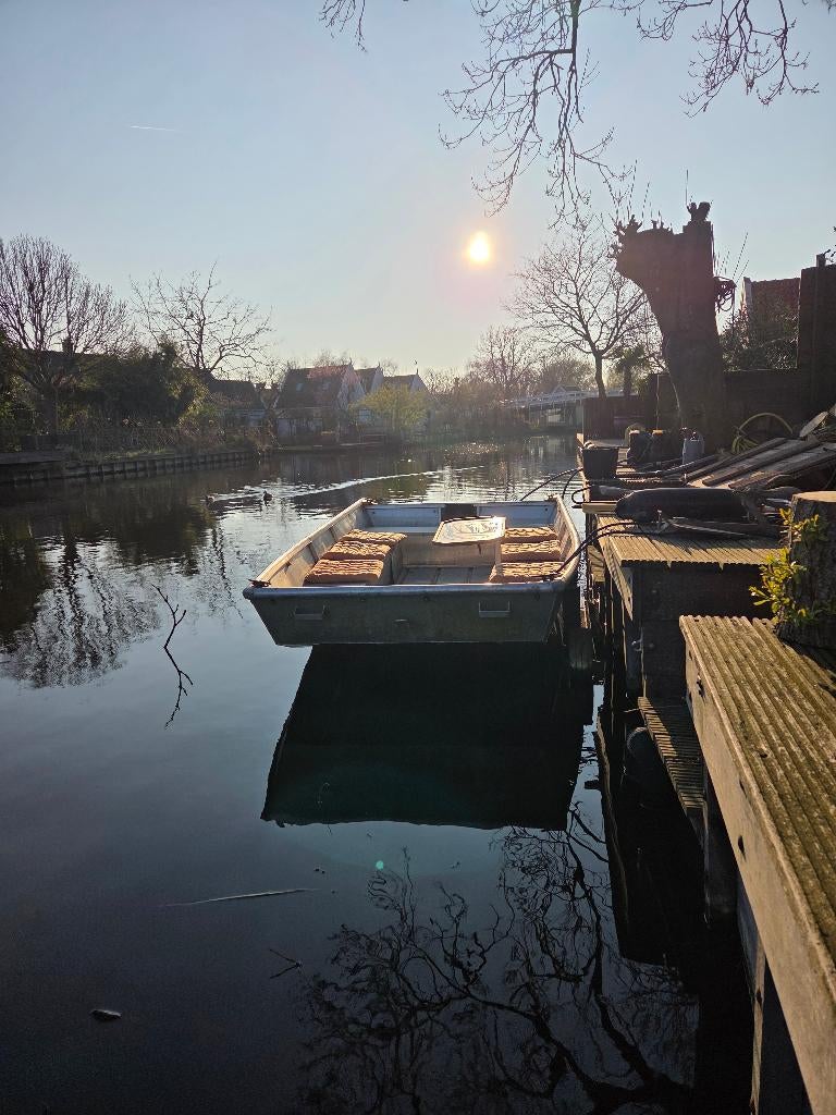 Stevige custom-made aluminium boot (excl motor), Watersport en Boten, Ophalen, Gebruikt, Aluminium, Minder dan 10 pk