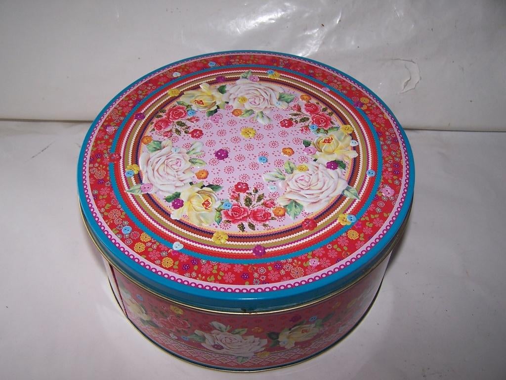 Koektrommel in Pip stijl. Zgan. Zie foto's., Ophalen of Verzenden, Zo goed als nieuw, Koek(jes), Overige merken