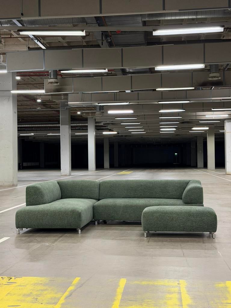 Leolux Faya Lobi Groen + Hocker | NIEUWSTAAT + Garantie