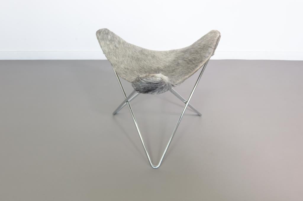 Vintage vlinder kruk, Jorge Ferrari Hardoy,Knoll , jaren 60., Ophalen, Gebruikt, Hout