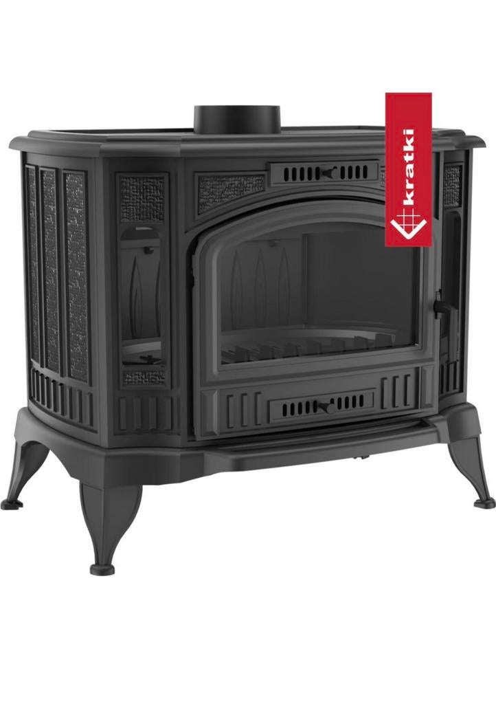 26012 Gietijzeren Houtkachel NIEUW koza k9, Huis en Inrichting, Kachels, Nieuw, Vrijstaand, Houtkachel, Hout, Ophalen