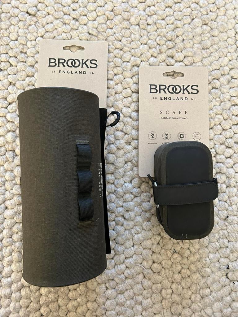 NIEUWE Brooks Scape stuurtas en zadeltas groen, Ophalen of Verzenden, Nieuw