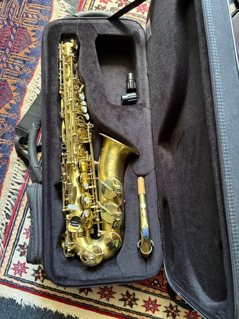 Selmer Paris SA80 serie lll # brushed satin(mat) altsax, Muziek en Instrumenten, Blaasinstrumenten | Saxofoons, Ophalen, Gebruikt