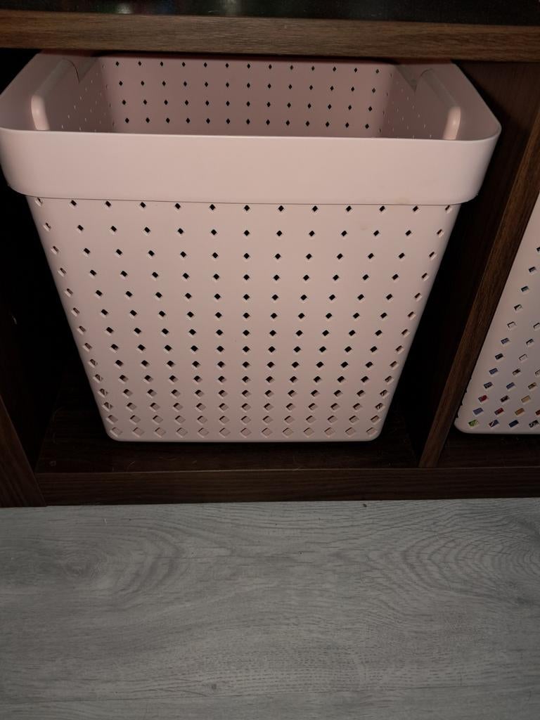 4x Kallax Inzet Boxen Zacht Roze 30x30x30 cm, Ophalen