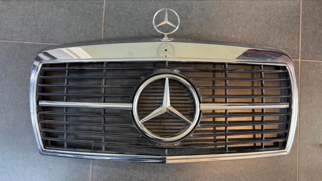Mercedes-Benz W126 Grille met Ster - Gebruikt, Ophalen, Gebruikt, Voor, Mercedes-Benz