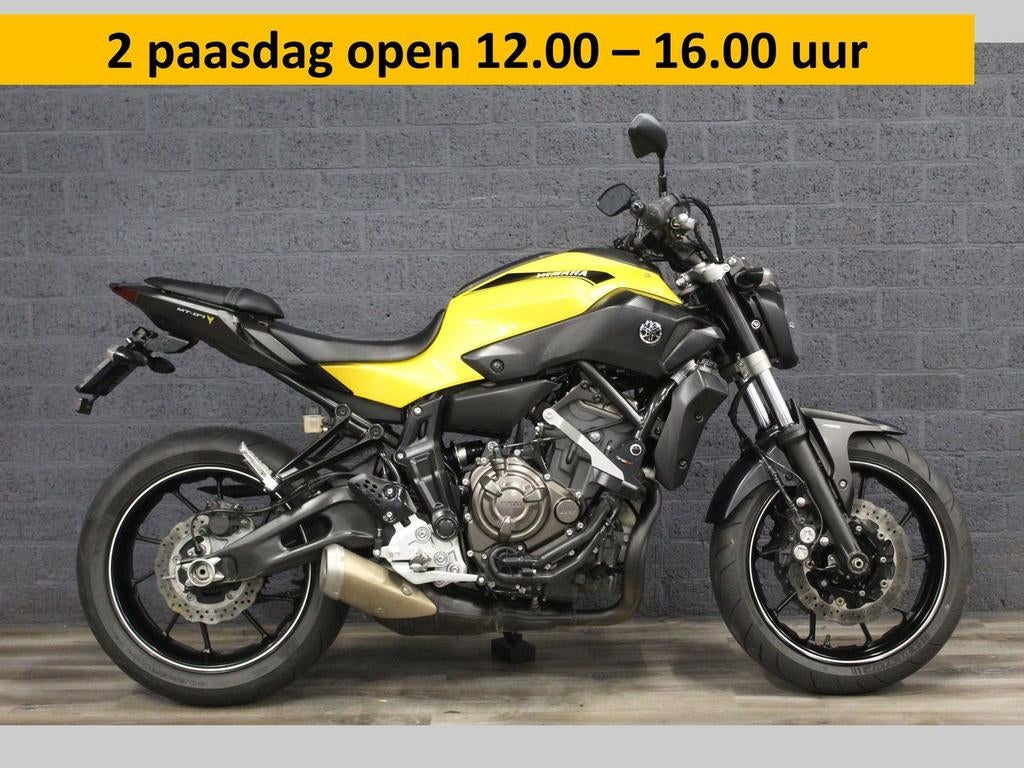 YAMAHA MT 07 ABS (bj 2015)Retro Geel 35KW A2 mogelijk, Motoren, 2 cilinders, Bedrijf, Onbekend, YAMAHA