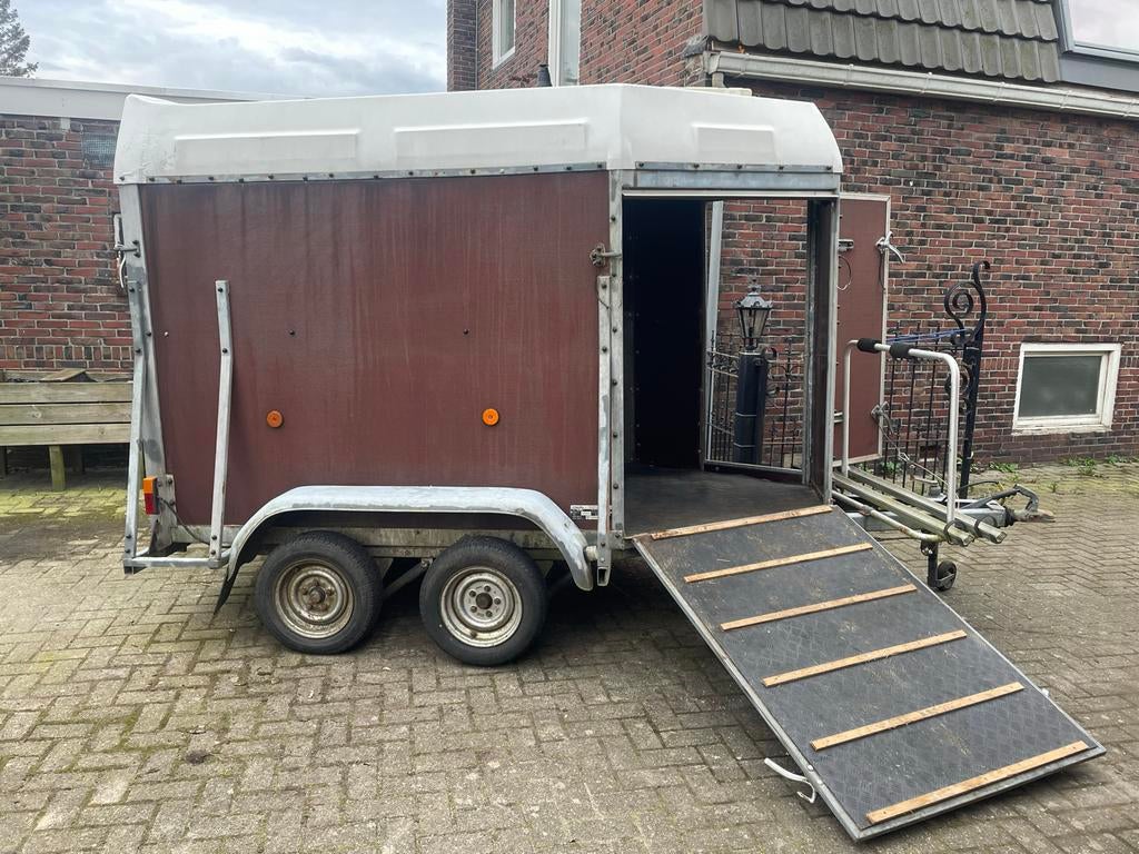 Te koop henra veetrailer ponytrailer /shetland menwagen, Ophalen, Gebruikt, Hout, Overige typen