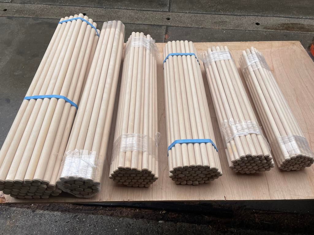 Partij bundels houten stokken esdoorn, Ophalen, Nieuw, Materiaal