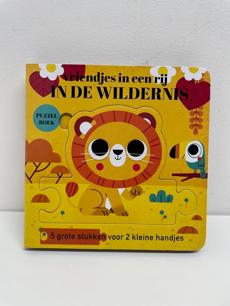 Vriendjes in een rij: In de Wildernis - Puzzelboek, Ophalen of Verzenden, Nieuw, Uitklap-, Voel- of Ontdekboek, 3 tot 4 jaar