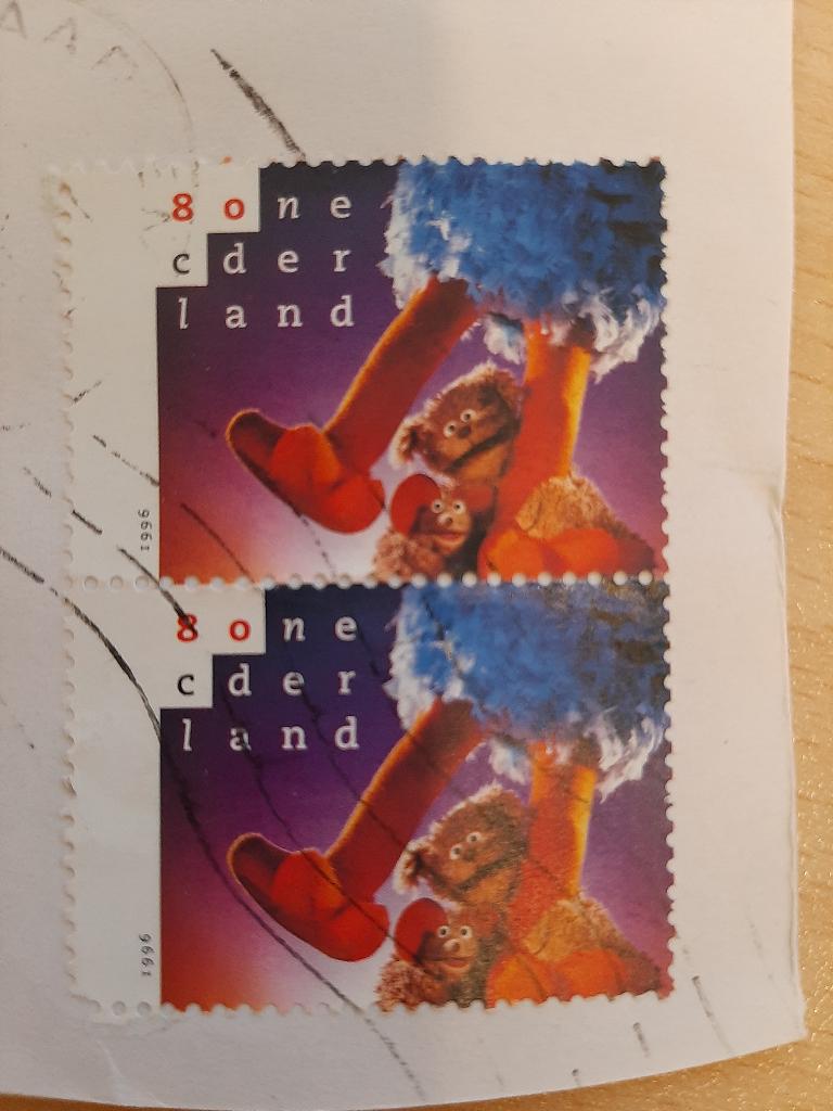 Sesamstraat paar van 2st, Verzenden, Gestempeld