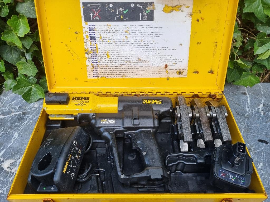 REMS Accu PERSTANG set, Doe-het-zelf en Verbouw, Gereedschap | Handgereedschap, Ophalen of Verzenden, Zo goed als nieuw