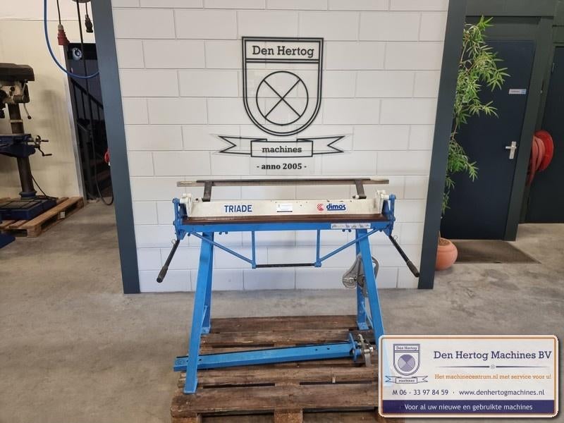 Dimos zetbank kraalmachine schaar 1000x1mm combinatiebank, Ophalen, Gebruikt