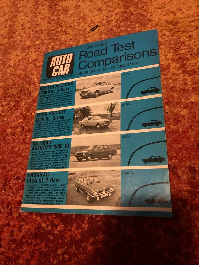 Autocar Vergelijkingstest: Austin Allegro vs. Ford Escort vs, Boeken, Ophalen of Verzenden, Gelezen, Algemeen