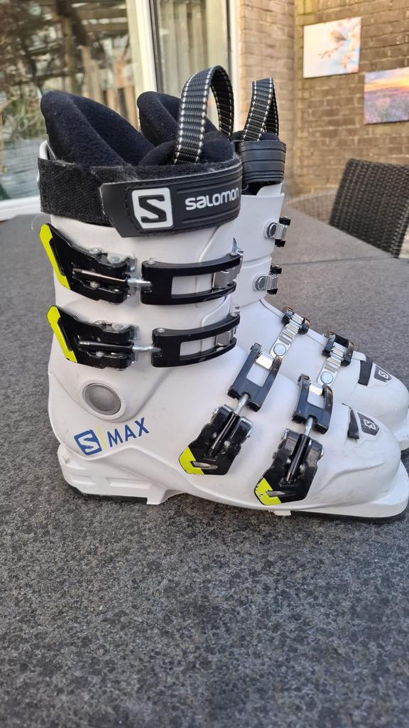 Salomon skischoenen S MAX 60 T wit, maat 23 / 36,5, Gebruikt, Schoenen, Minder dan 100 cm, Salomon