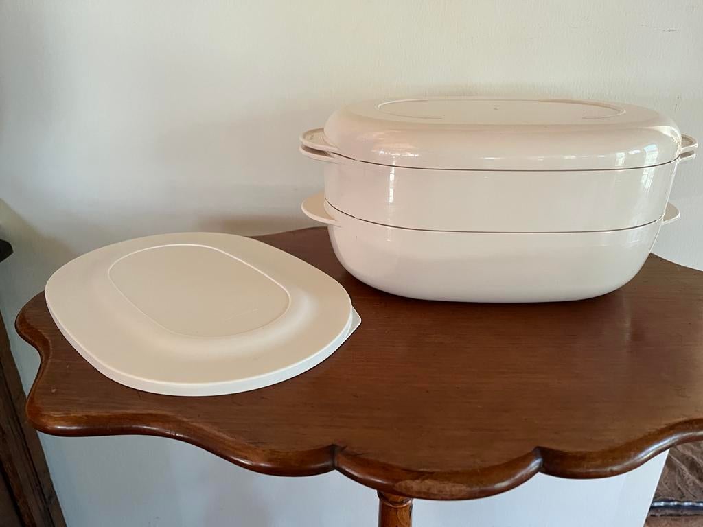 Tupperware Magnetron Stoomkoker 200  met deksel, Ophalen of Verzenden, Zo goed als nieuw, Overige typen