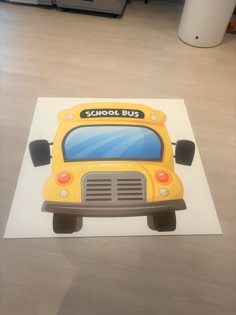 Schoolbus CutOut Decoratie (niet uitgesneden), Ophalen, Versiering