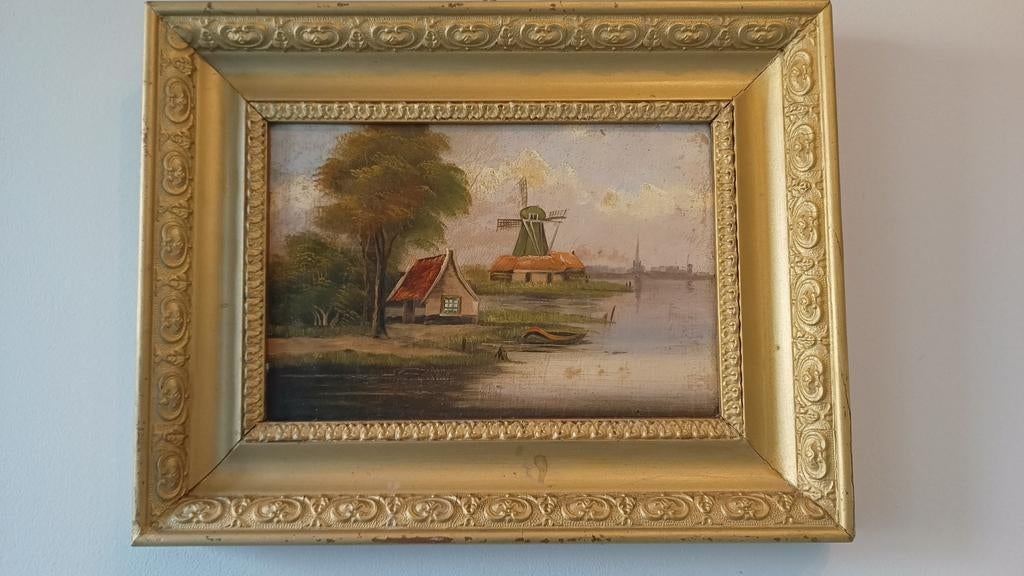 Antiek Hollands Tafereel op Paneel, Ophalen of Verzenden