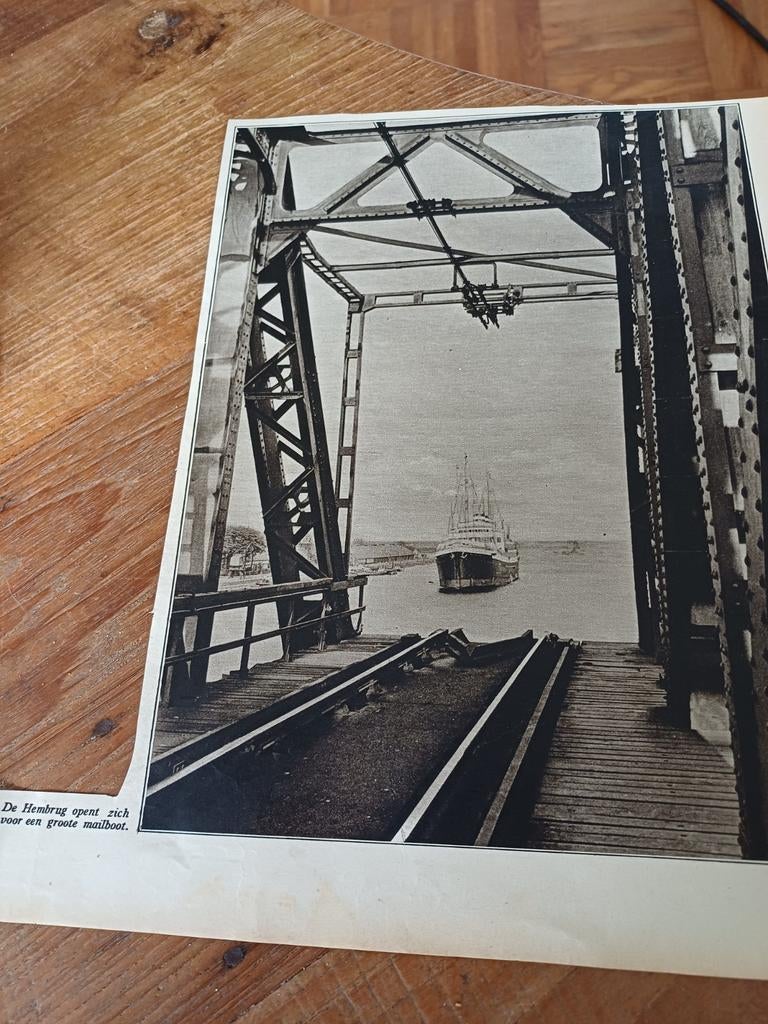 Knipsel Hembrug 1933, Ophalen of Verzenden, 1920 tot 1940, Knipsel(s)