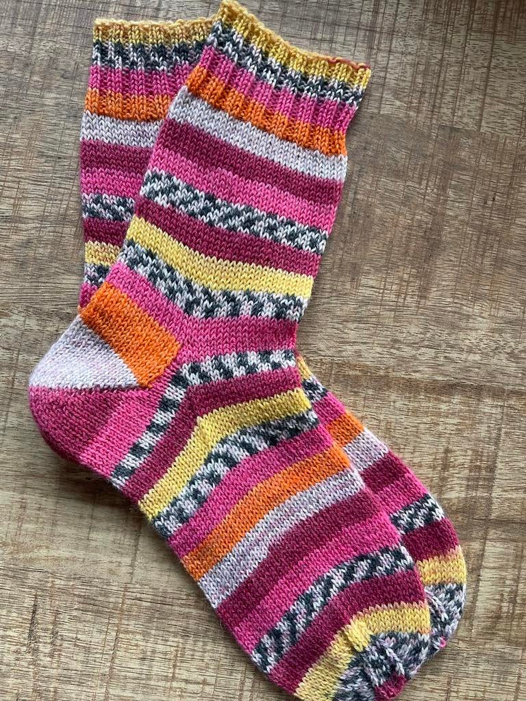 Handgebreide wollen sokken maat 37, Sokken en Kniesokken, Overige kleuren, Nieuw, Ophalen of Verzenden