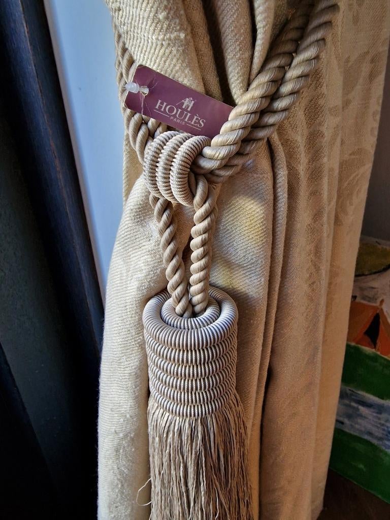 Houlès Embrasse Gordijnkoord - Nieuwstaat, Klassiek, Nieuw, Ophalen of Verzenden, Minder dan 100 cm