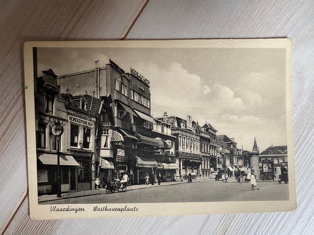 Ansichtkaart Vlaardingen Westhavenplaats -1942, Ophalen of Verzenden, 1940 tot 1960, Zuid-Holland