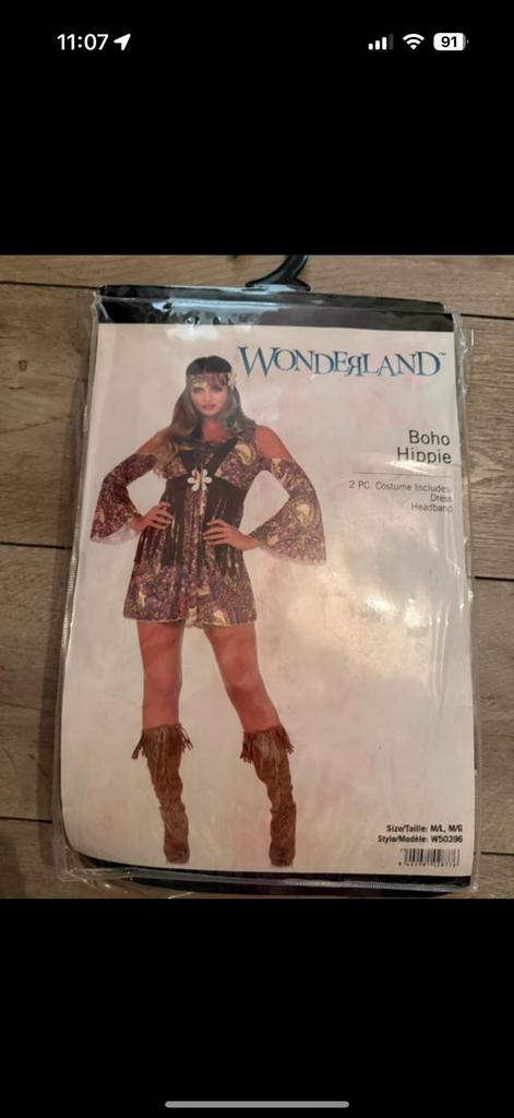 Carnavals pakje Boho Hippie maat M/L NIEUW, Kleding | Dames, Ophalen of Verzenden, Nieuw, Carnaval