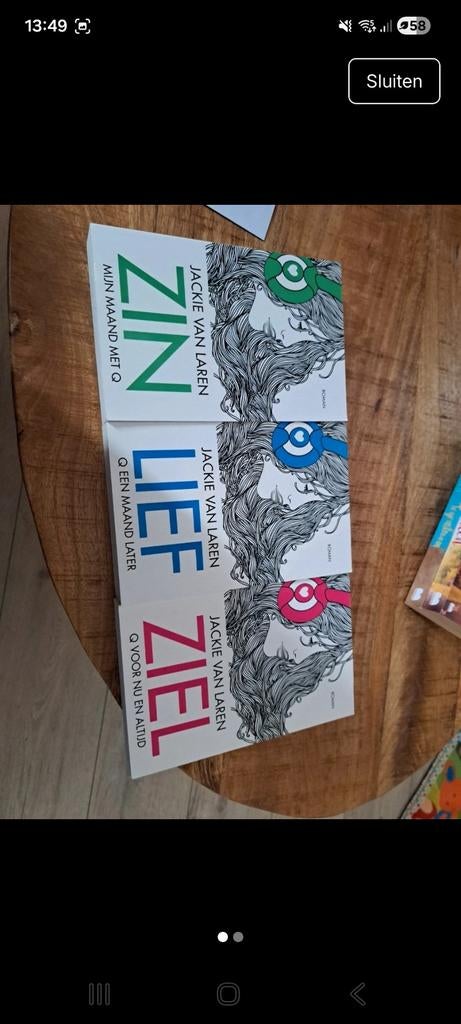 Jackie van Laren - ZIN, LIEF, ZIEL - Trilogie, Boeken, Ophalen of Verzenden, Zo goed als nieuw, Jackie van Laren, Nederland
