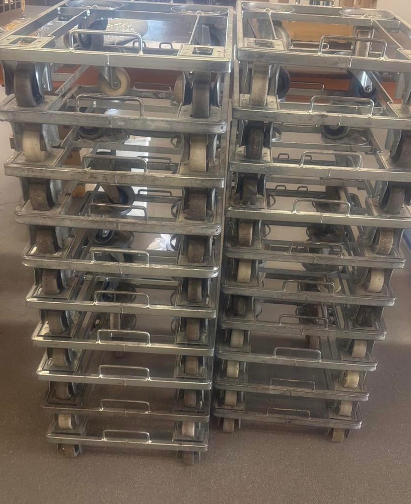 Bakkerij broban dolly trolly emballage onderstellen kratten, Doe-het-zelf en Verbouw, Kratten en Dozen, Ophalen of Verzenden, Krat