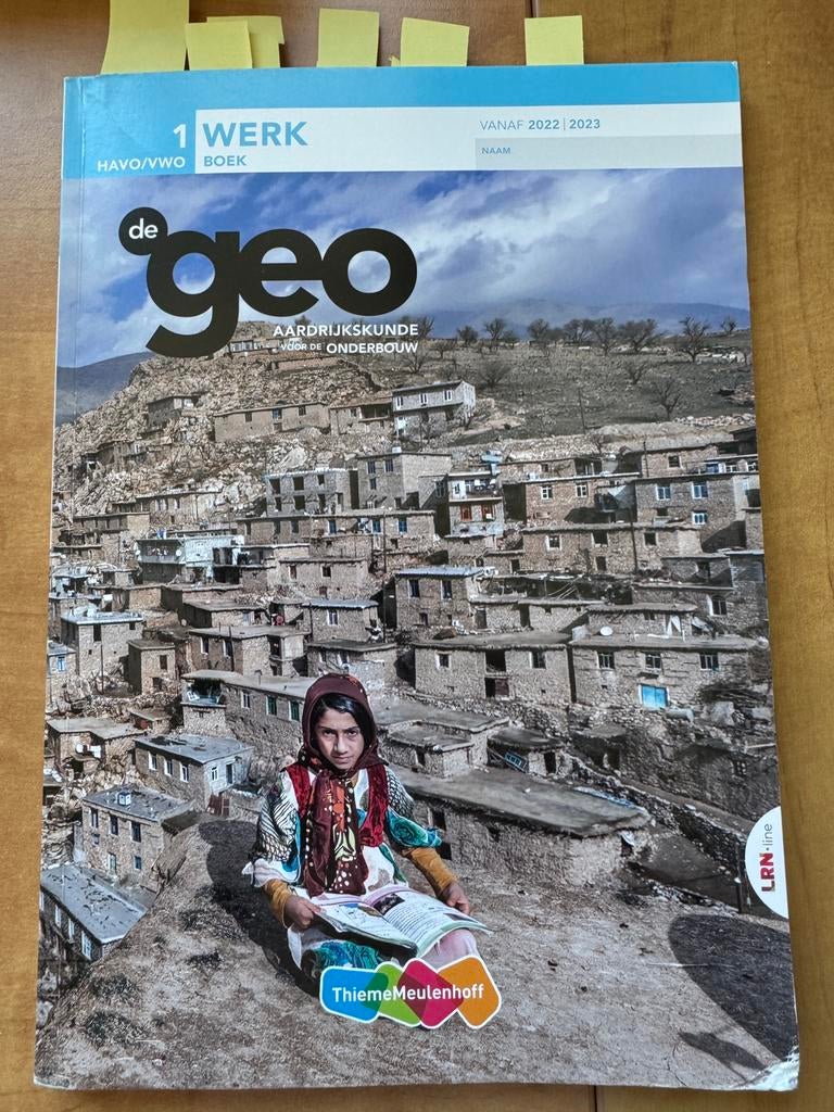1 Havo / VWO aardrijkskunde werkboek GEO, Boeken, Schoolboeken, Ophalen of Verzenden, Gelezen, HAVO, Aardrijkskunde