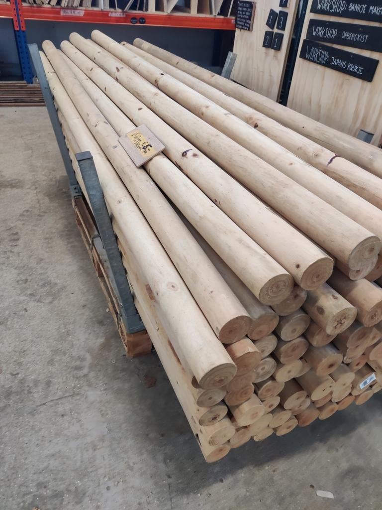 Ronde paaltjes, Ophalen, Minder dan 180 cm, Palen